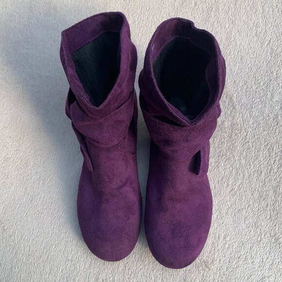 Rampage Buckley Faux Suede Slouch Booties Sz 7.5 - Picture 5 of 16